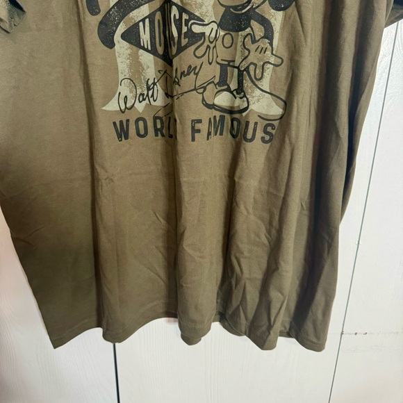 NWT. Disney Mickey Mouse tee. Size: 2XL. olive green t-shirt established 1928 - Picture 3 of 11